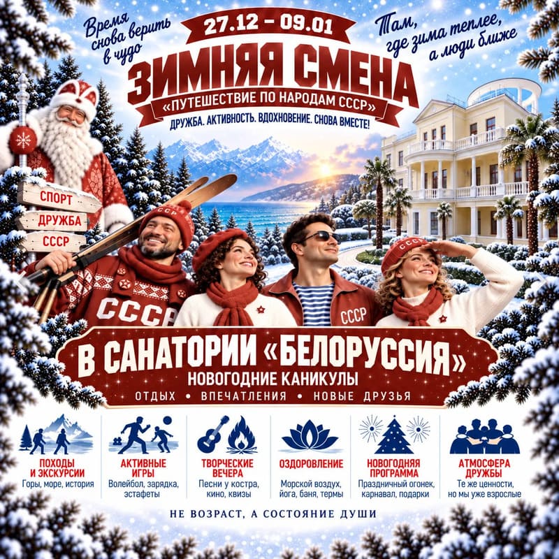Санаторий "Белорссия" в Ялте. Новый год 2027